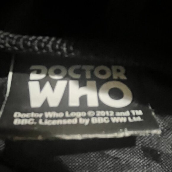 Doctor Who BBC Union Jack Tardis Knapsack Rucksack Slouch Backpack Police Blue - Picture 6 of 6